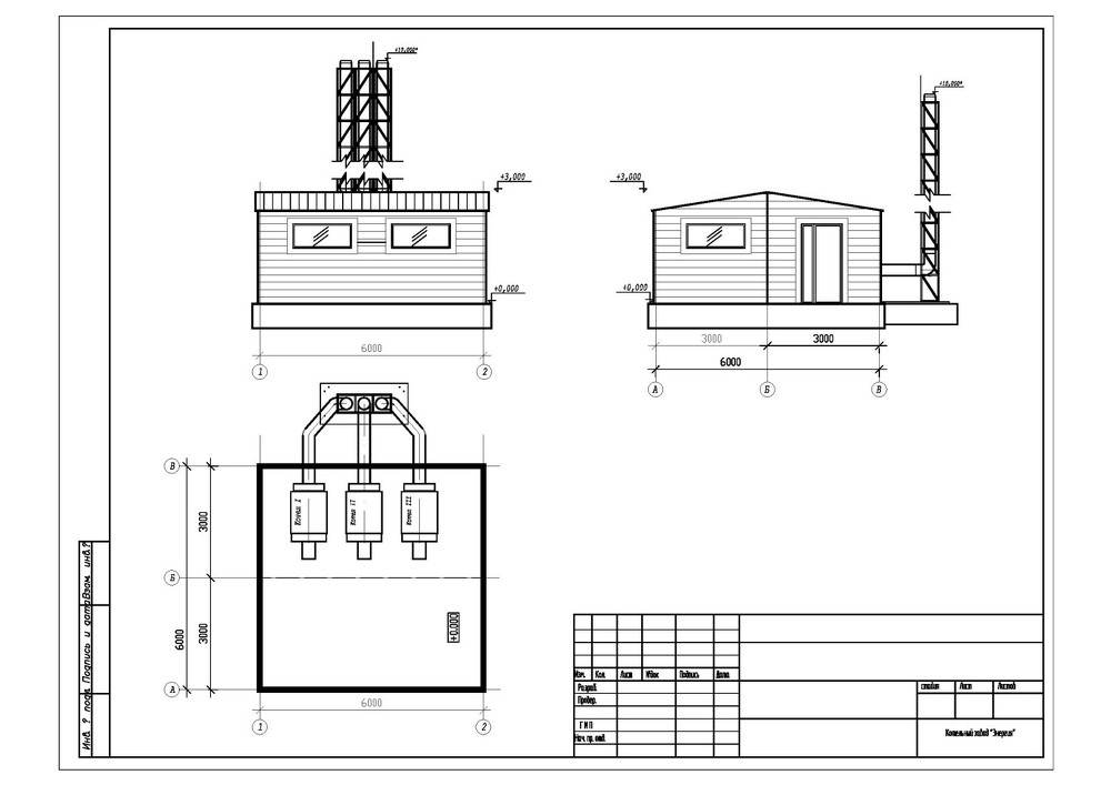 Водогрейная котельная чертежи