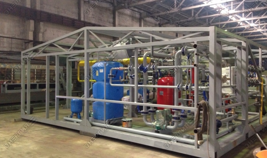 Крышная газовая котельная МВКУ-0,8Г